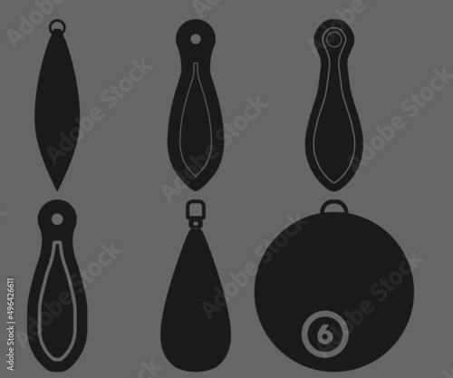 ‍sinkers  vector, ‍sinkers sign symbol icon vector , ‍sinkers silhouette.