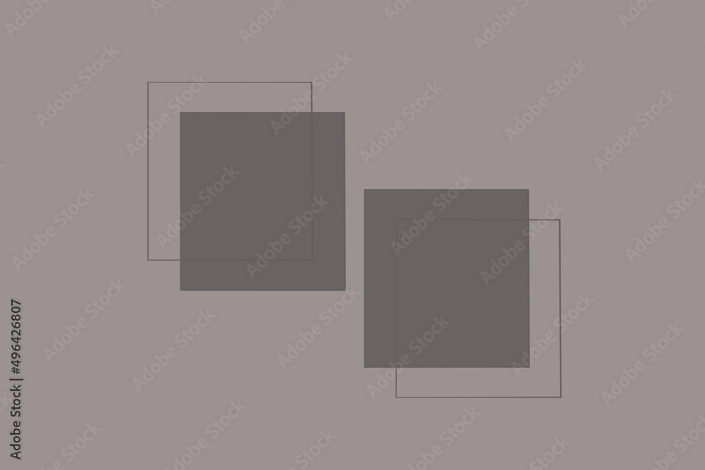 Gray squares on a light gray background. Abstract geometric shapes Gray squares on a light gray background. Abstract geometric shapes