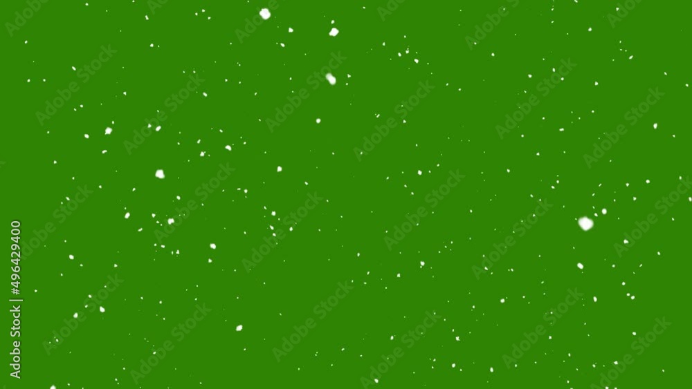 Snow falling on green screen background Snow falling on green screen background
