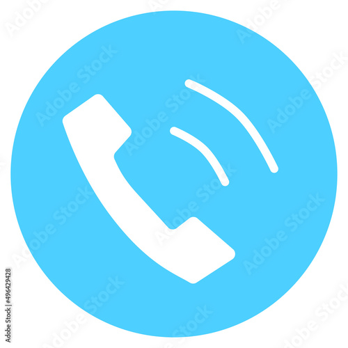 Icon telephone phone ringing round
