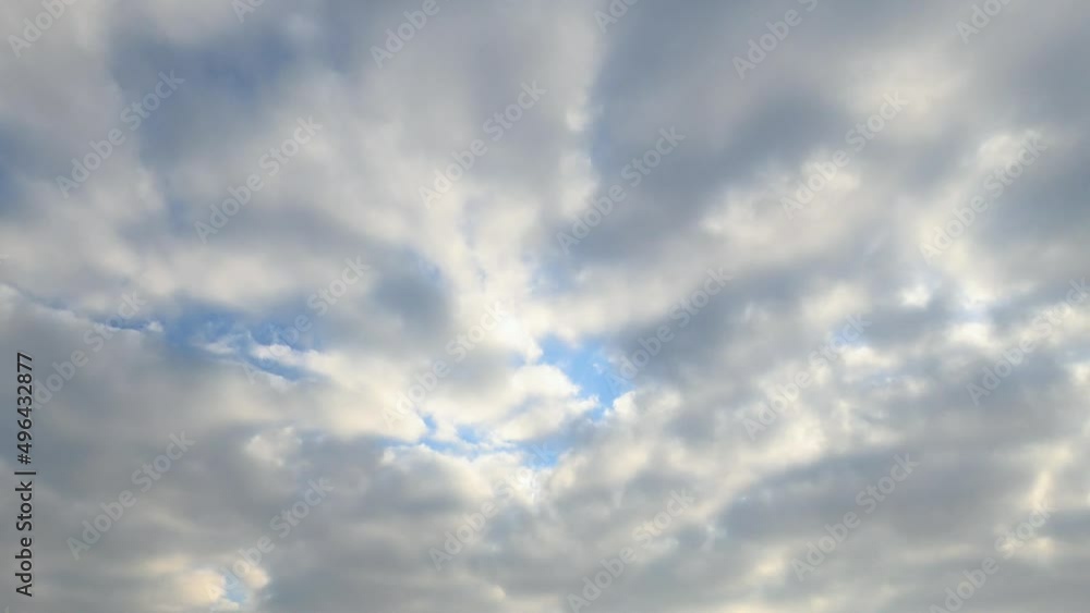 Clouds in the sky, dizziness, spinning