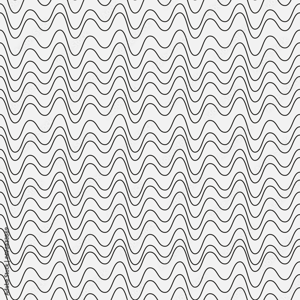 Wavy lines in a horizontal position repeat and make a seamless pattern. Vector. Wavy lines in a horizontal position repeat and make a seamless pattern. Vector.