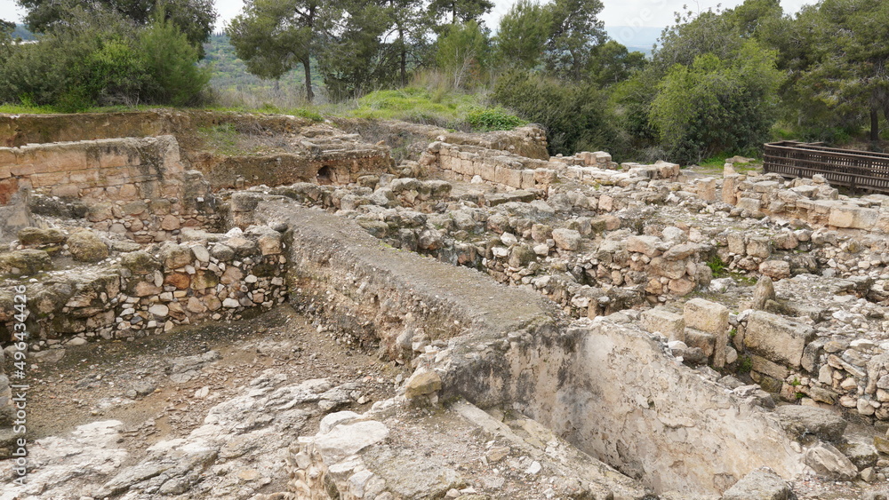 Archaeological excavations and ruins of the ancient roman- and talmudic-era city of Zippori, is located in Lower Galilee, Israel
