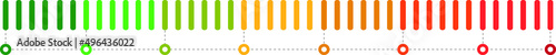 Loading, progress bars, indicators. Levels from low to high. 
