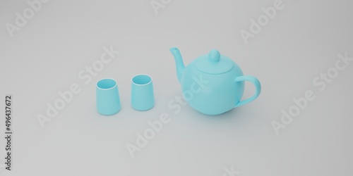 teapot and cup set