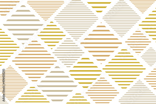 茶色のボーダー四角形のイラスト素材