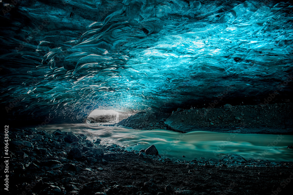 a view of ice cave