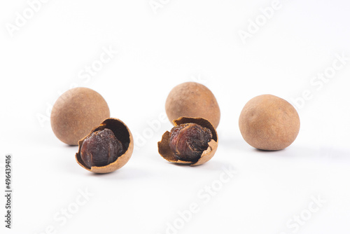 dried Longa isolated one white background