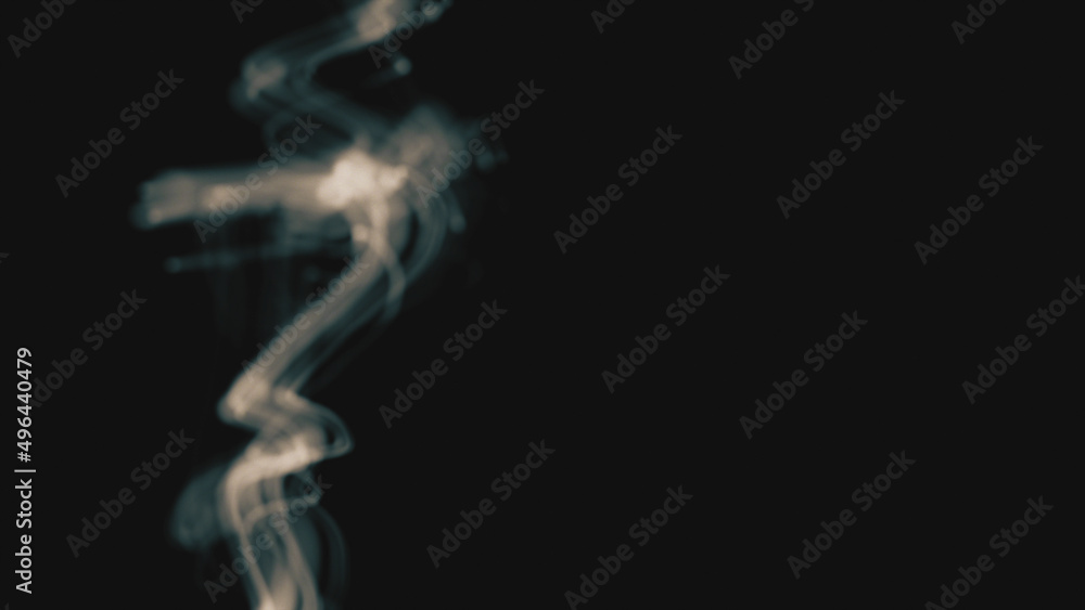 Fototapeta premium Colored Thin Smoke Vapor Line Rising Up Abstract Background
