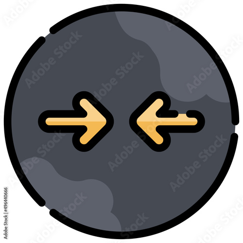 COMPRESS filled outline icon,linear,outline,graphic,illustration