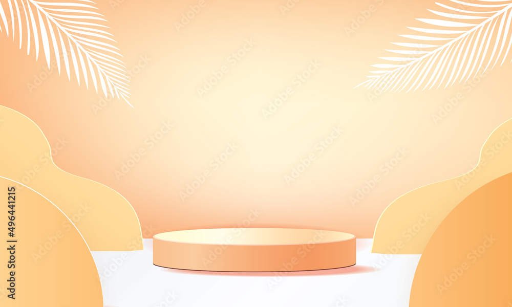 podium summer tropical minimal banner yellow product podium summer tropical minimal banner yellow product
