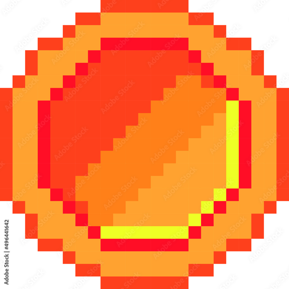 Pixel gold coin vector illustration. coin pixel art. Pixel gold coin vector illustration. coin pixel art.