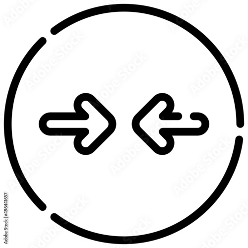 COMPRESS line icon,linear,outline,graphic,illustration