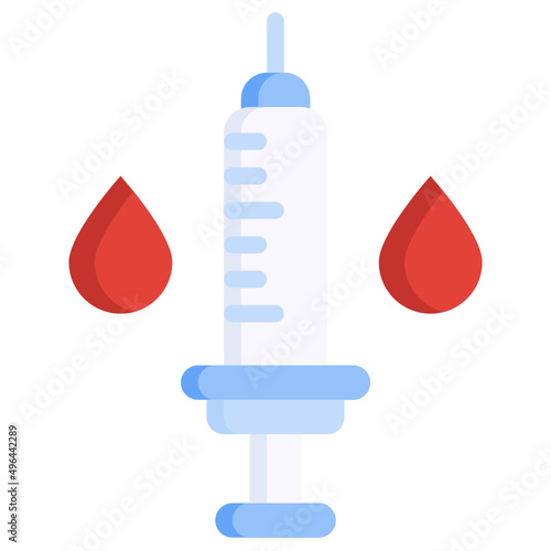 SYRINGE flat icon,linear,outline,graphic,illustration