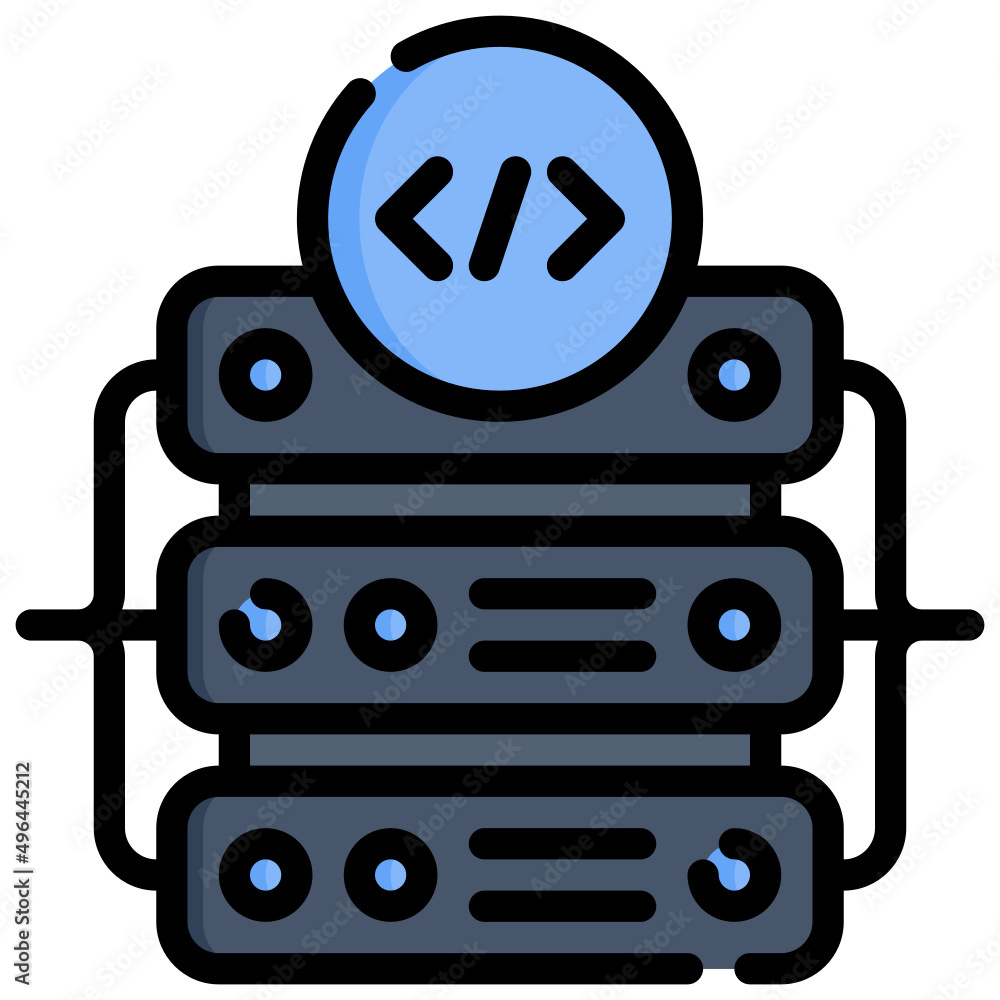 SERVER filled outline icon,linear,outline,graphic,illustration SERVER filled outline icon,linear,outline,graphic,illustration