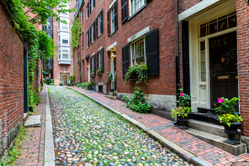 Obraz na plátne Historic Acorn Street in Boston