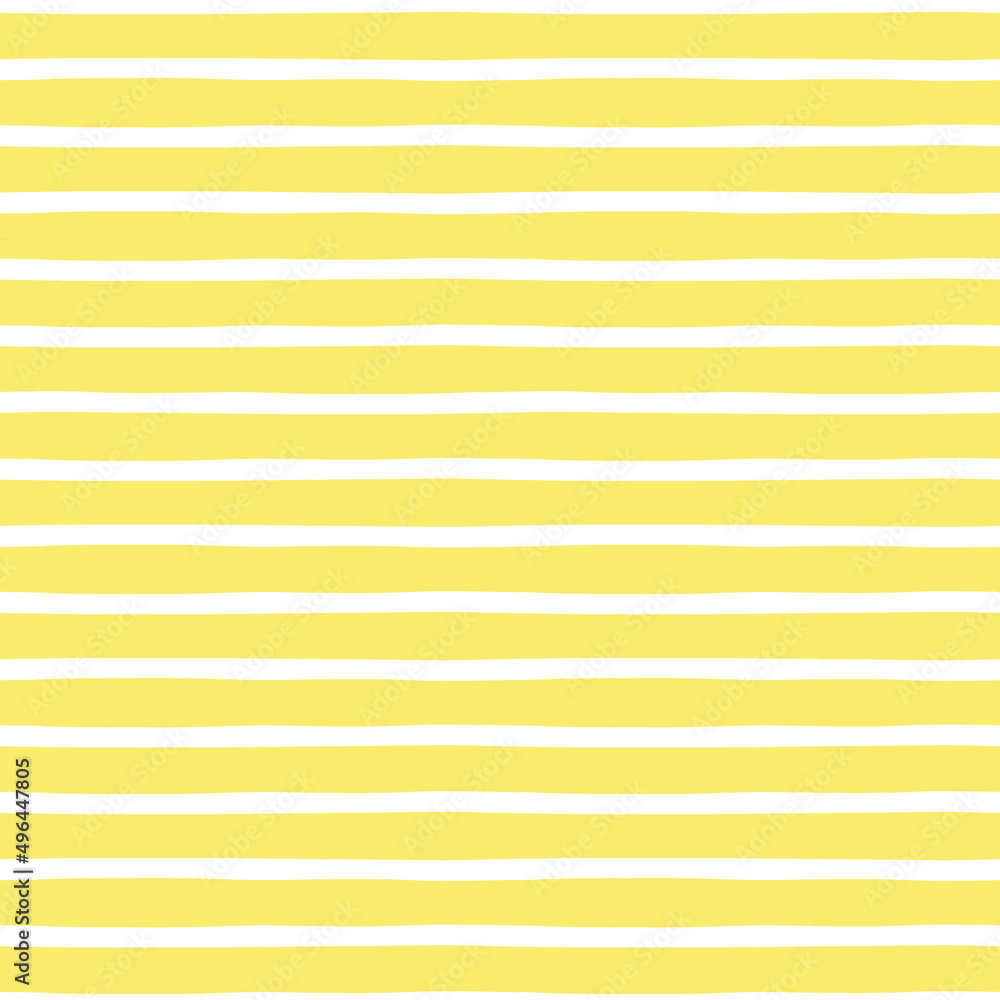 Yellow White horizontal stripes vector seamless pattern. Geometric abstract background. Irregular lines stripy surface design. Yellow White horizontal stripes vector seamless pattern. Geometric abstract background. Irregular lines stripy surface design.