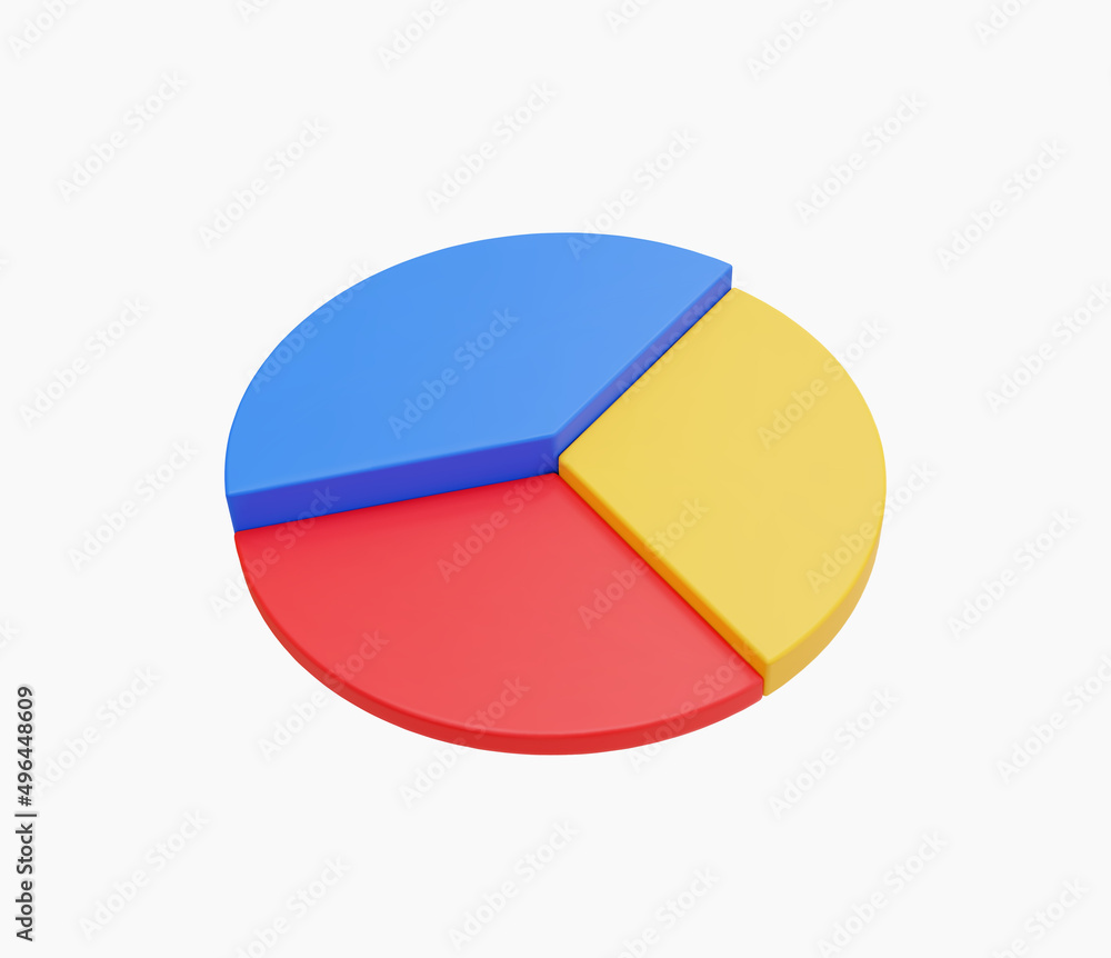 3d Realistic Pie chart Vector illustration 3d Realistic Pie chart Vector illustration