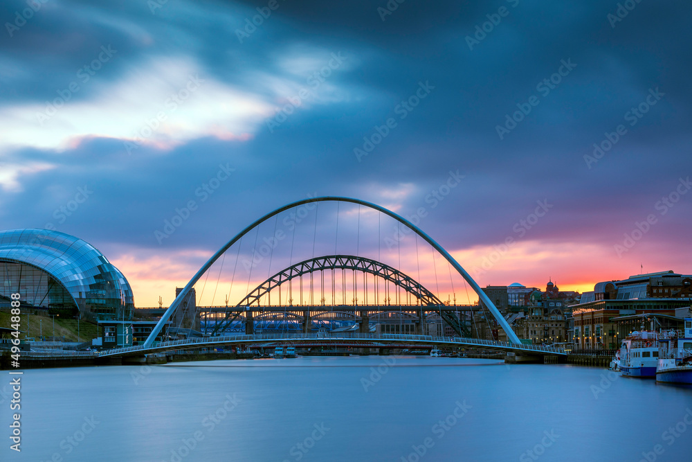 Long time exposure at Newcastle Quayside