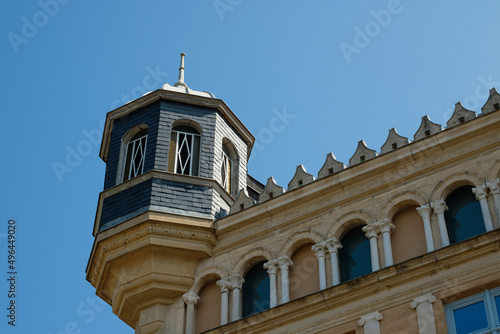 Facade of the château de Saint-Priest, Lyon France
