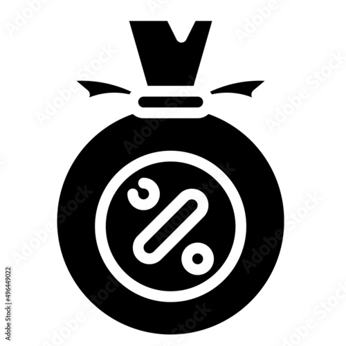 MONEY BAG glyph icon,linear,outline,graphic,illustration