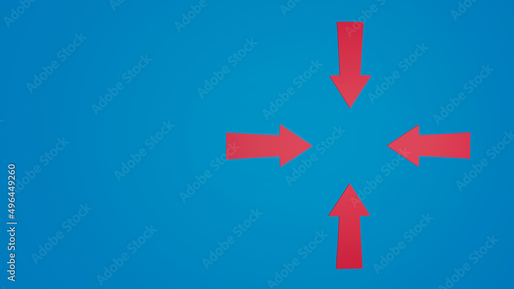 3d image multi-colored pointers, arrows 3d image multi-colored pointers, arrows
