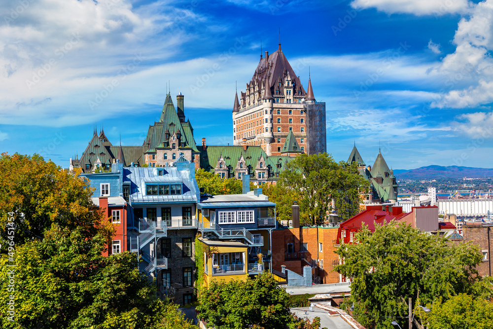 Obraz premium Frontenac Castle in Quebec City