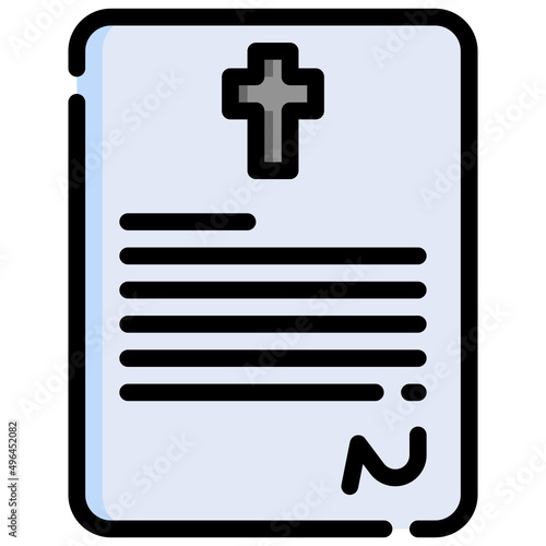 TESTAMENT filled outline icon,linear,outline,graphic,illustration