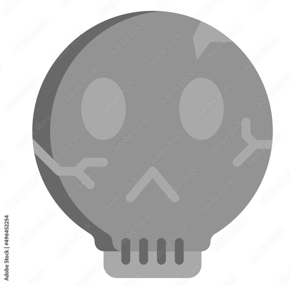 SKULL flat icon,linear,outline,graphic,illustration SKULL flat icon,linear,outline,graphic,illustration