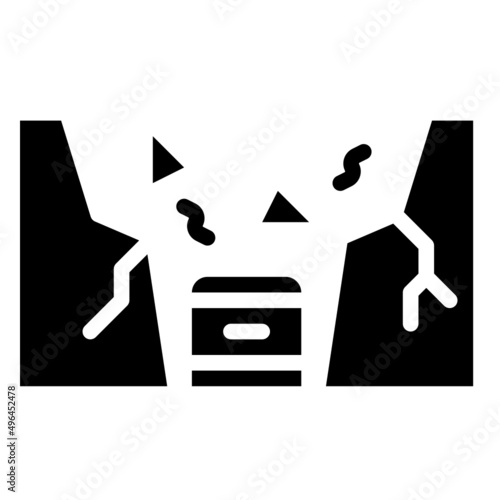 GRAVE glyph icon,linear,outline,graphic,illustration
