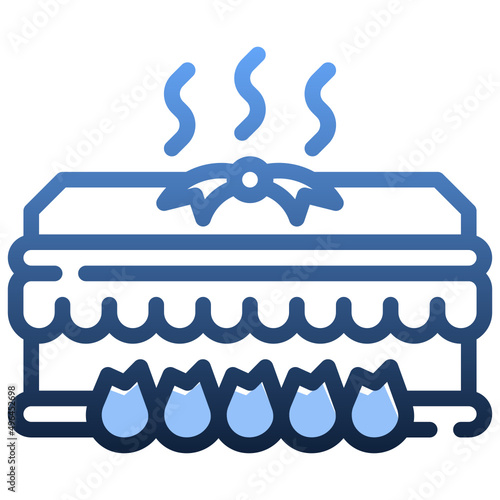 CREMATORY Gradient icon,linear,outline,graphic,illustration