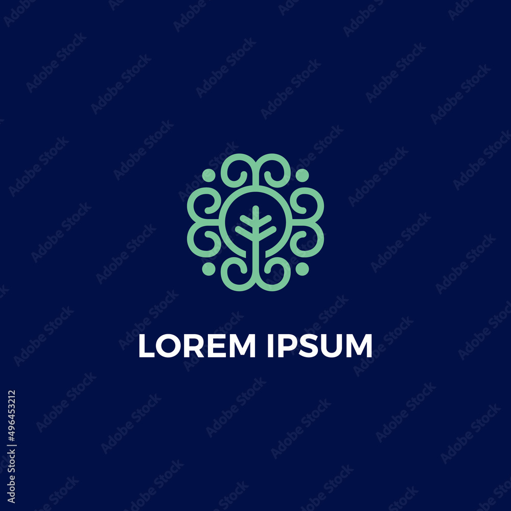 Line art leaf logo design inspiration Line art leaf logo design inspiration