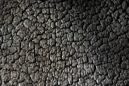 Texture of leather black cover close-up.
