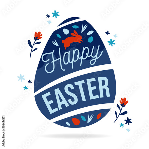Easter Egg - Happy Easter - Title and illustrations
