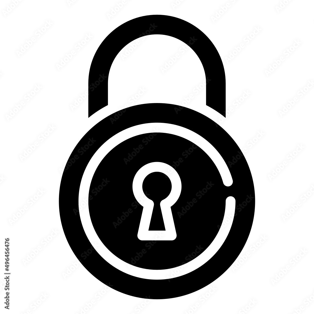 PADLOCK glyph icon,linear,outline,graphic,illustration PADLOCK glyph icon,linear,outline,graphic,illustration