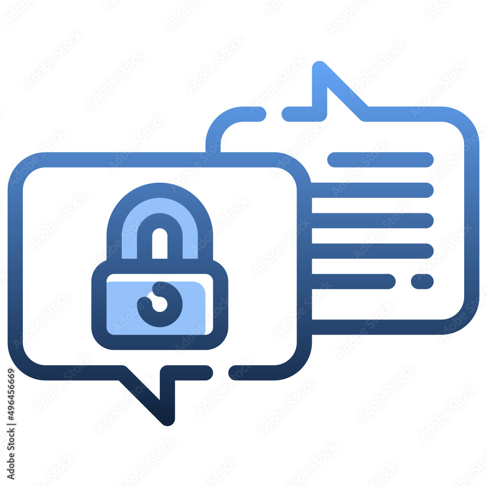 PRIVATE MESSAGE Gradient icon,linear,outline,graphic,illustration PRIVATE MESSAGE Gradient icon,linear,outline,graphic,illustration