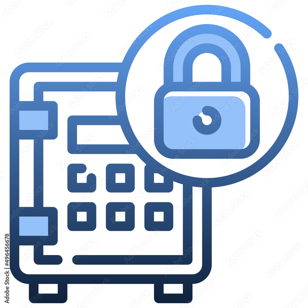 SAFE BOX Gradient icon,linear,outline,graphic,illustration SAFE BOX Gradient icon,linear,outline,graphic,illustration