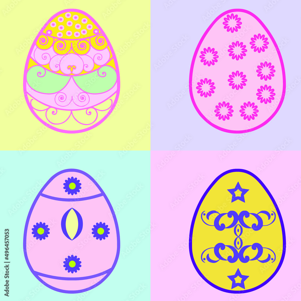 easter eggs set easter eggs set
