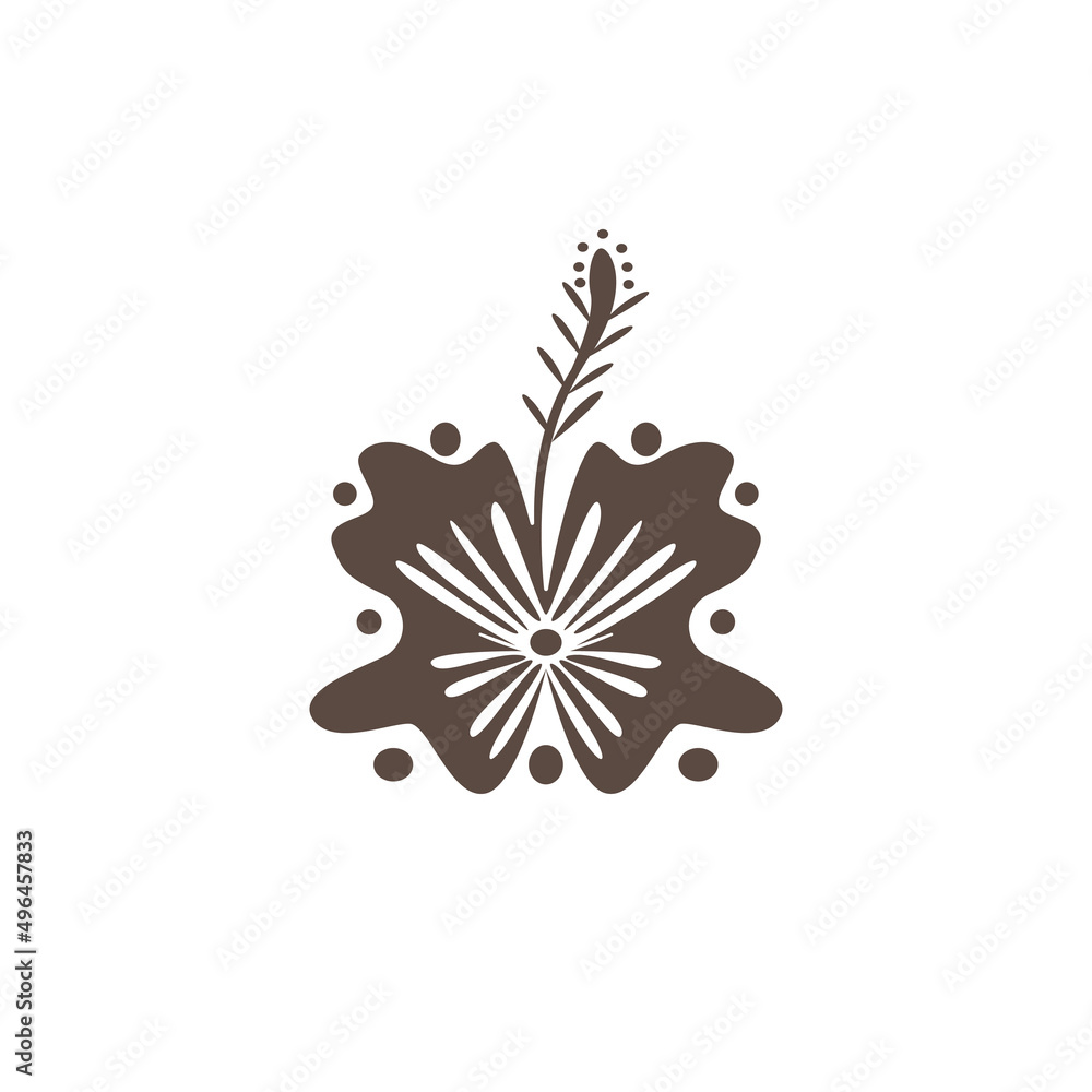 Obraz premium tulip flower icon illustration design vector