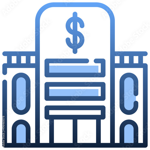 PAWN SHOP Gradient icon,linear,outline,graphic,illustration