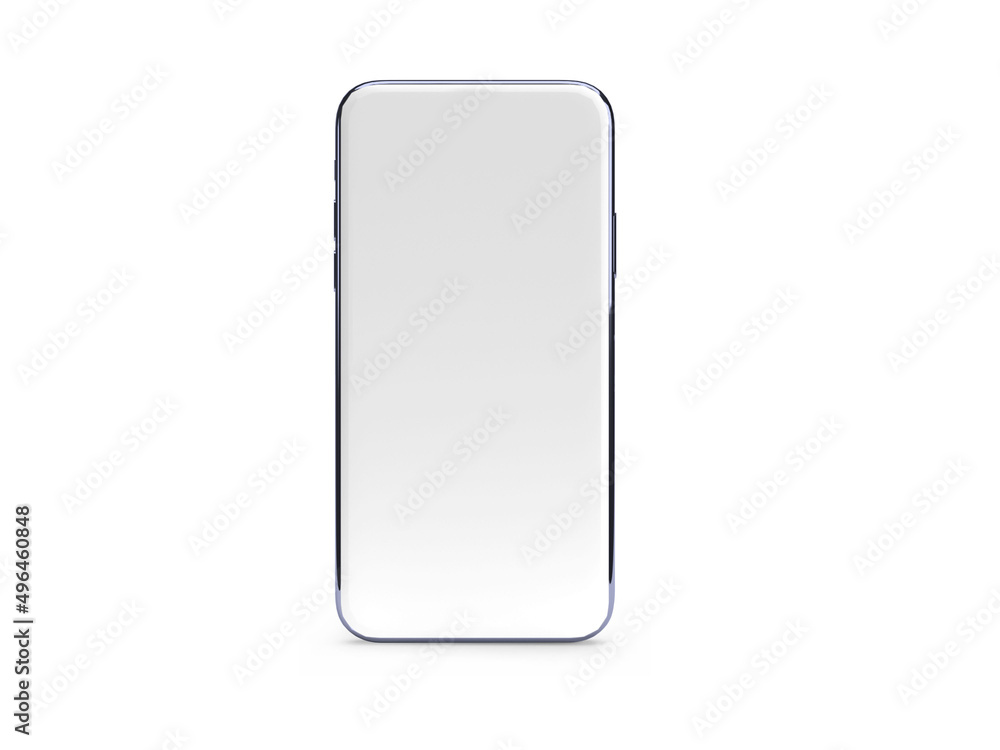 Smartphone Screen 3D Illustration Mockup Screen Smartphone Screen 3D Illustration Mockup Screen