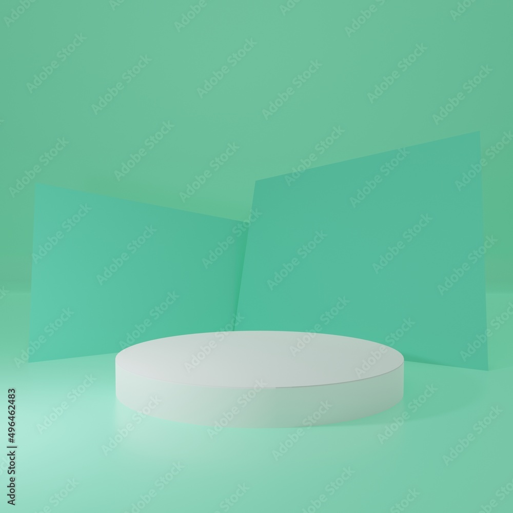 Product Stand in green room ,Studio Scene For Product ,minimal design,3D rendering
Product Stand in green room ,Studio Scene For Product ,minimal design,3D rendering