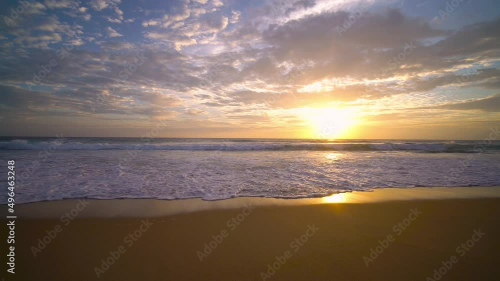Nature and travel concept video. Beautiful Sunset tropical beach sea Location: Phuket Thailand. Nature and travel concept video. Beautiful Sunset tropical beach sea Location: Phuket Thailand.