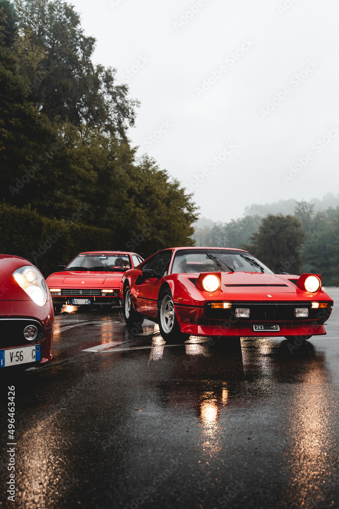 Milan, Italy - October 2020: old retro supercar Ferrari 288 GTO. Stock  Photo | Adobe Stock