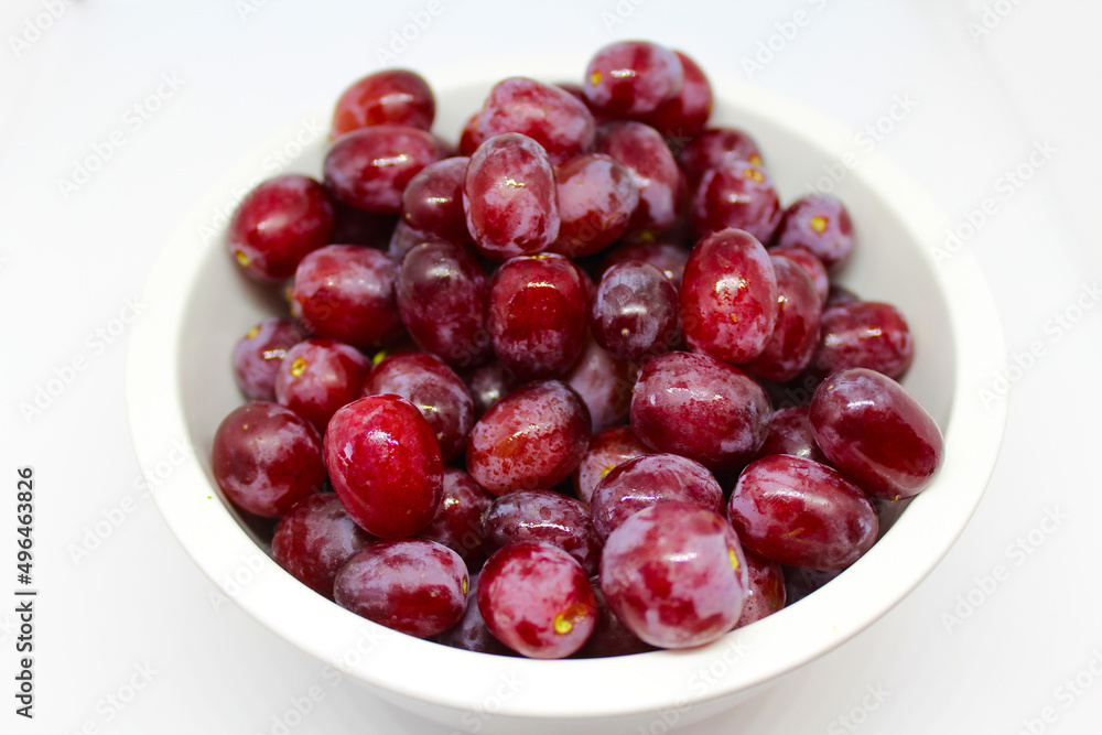 Les raisins rouges en collation Les raisins rouges en collation