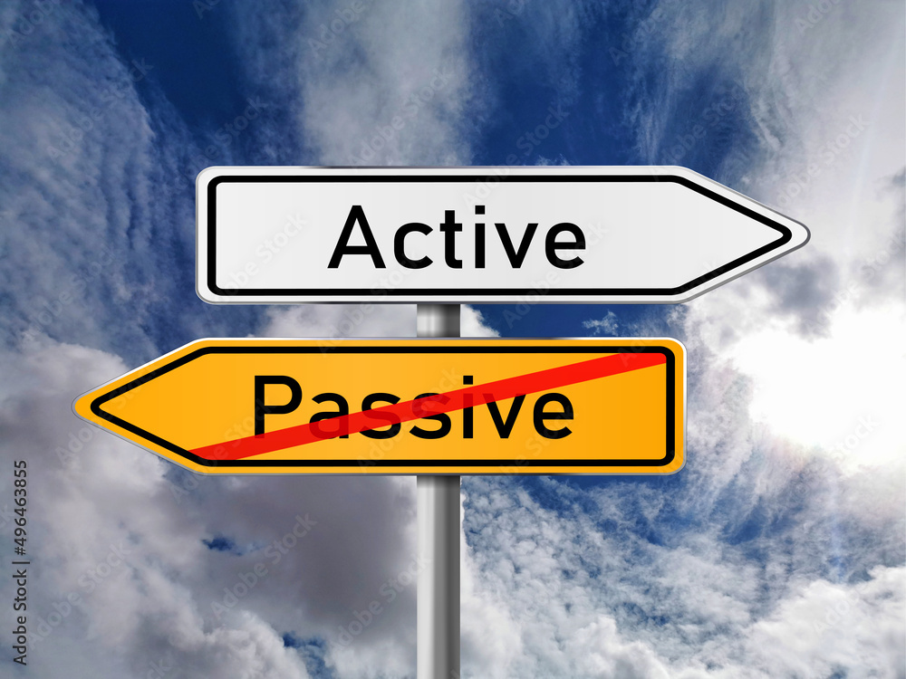 active or passive, opposite signs, opposite signs with blue sky