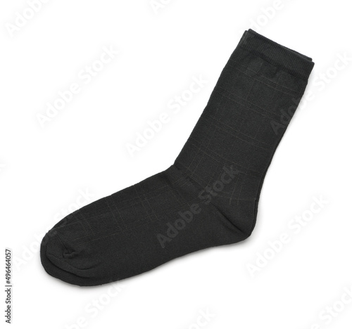 Black checkered mens socks