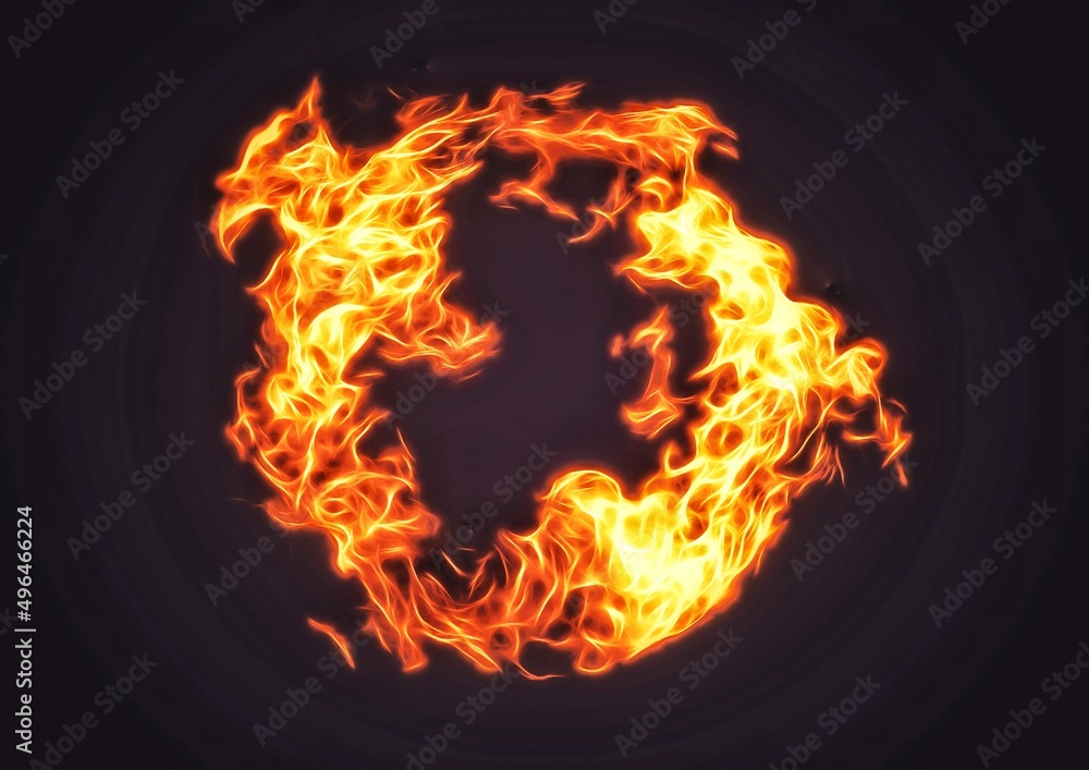 火の玉のイラスト Stock Illustration Adobe Stock