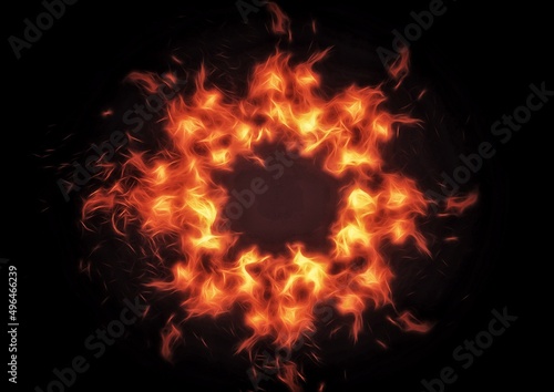 火の玉のイラスト