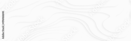 Luxury paper cut background, Abstract decoration, white pattern, halftone gradients, 3d Vector illustration, topographic canyon map light relief texture, curved layers and shadow.	